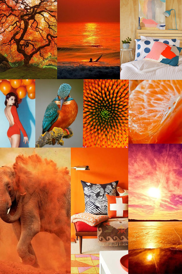Tangerine Sunset - Mood Board